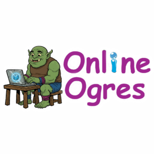 Ogre student sitting in chair being tutored online through Online Ogres by Mavin Tutoring